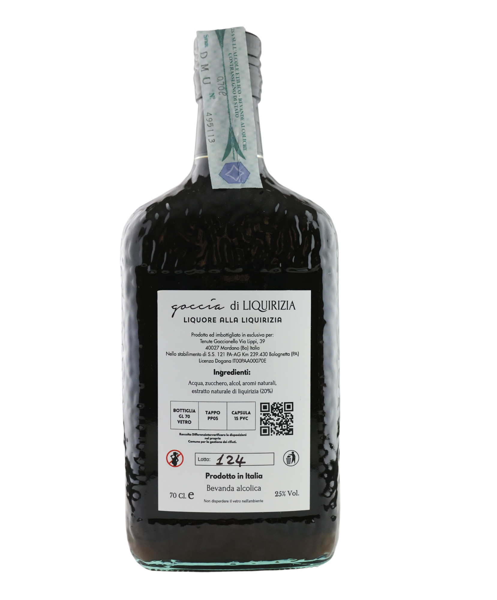 Goccia di Liquirizia Goccianello | Liquore Artigianale alla Liquirizia 70cl